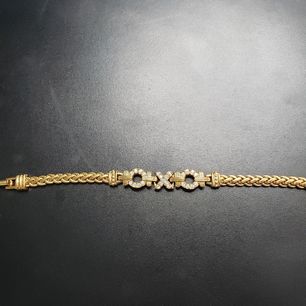 Swarovski OXO bracelet goldtone - Beautiful